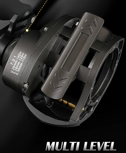 Rooblinos AK Series,7.2:1 Gear Ratio,2+1 Ball Bearing,18LB Max Drag,Baitcasting Reel,For Freshwater Saltwater