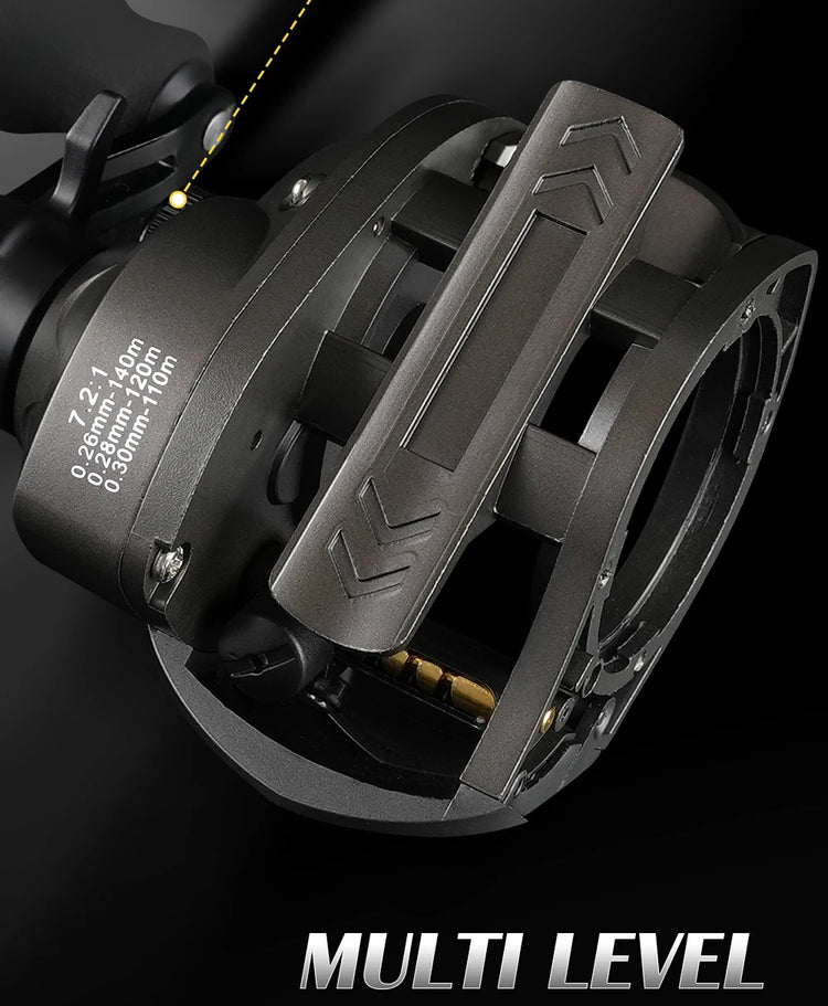 Rooblinos AK Series,7.2:1 Gear Ratio,2+1 Ball Bearing,18LB Max Drag,Baitcasting Reel,For Freshwater Saltwater
