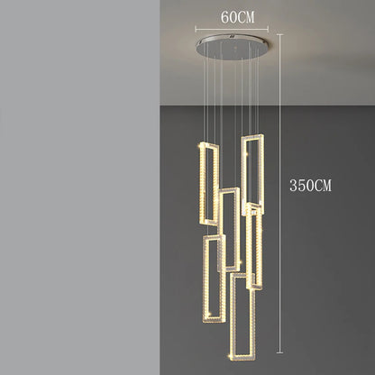 Modern home decoration salon lamps for living room smart crystal Pendant lights dining room indoor lighting