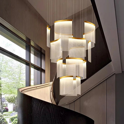 Modern home decor led lights pendant light lamps forstaircase Chandeliers for living room hanging light indoor lighting