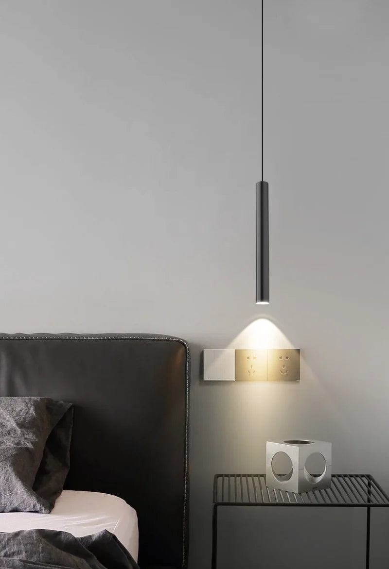 Minimalist Bedside Pendant Lamp Bedroom Spotlight Restaurant Bar Kitchen Dining Hall Island Platform Lights Hanging Lighting Led