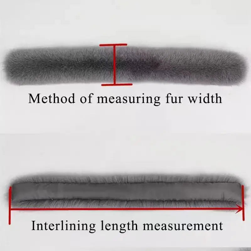 100% Real Fox Fur Collar Winter removable fur Hood Trims Warm Furry Decor Shawls for Coat Parkas Luxury Female fur Scarf