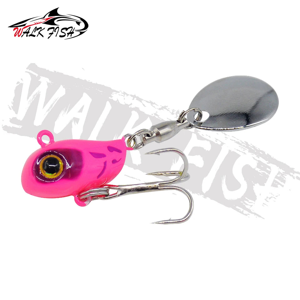 WALK FISH 10g VIB Spinning Tail-spinner Swimbait Fishing Lures Spinnerbait Metal Artificial Bait Carp Fishing Accessories