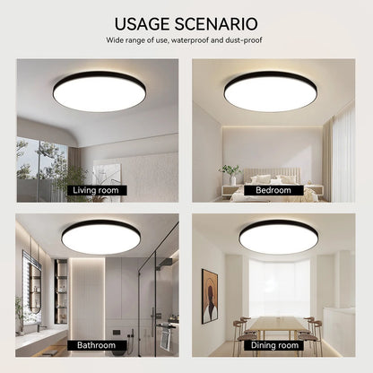 LED Ceiling Lamp 15W~50W Kitchen Light Fixture Bedroom Corridor Lustre Plat Led Lights Living Room Decor 220V Ceiling Chandelier