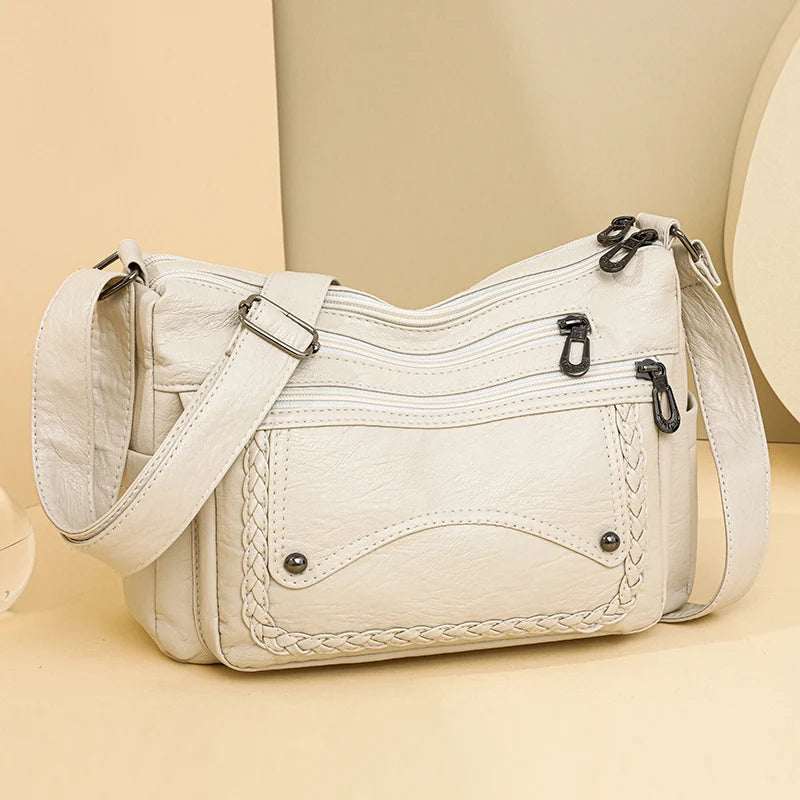 High Quality Leather Luxury Handbags Ladies Bag Designer Shoulder Crossbody Bags For Women 2024 New Bolsa Feminina Sac A Main