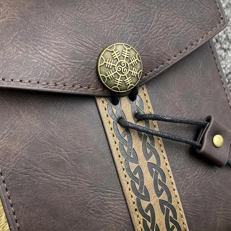 Medieval Nordic Viking Style Outdoor Bag Retro Cosplay Accessory Ideal for Daily Storage