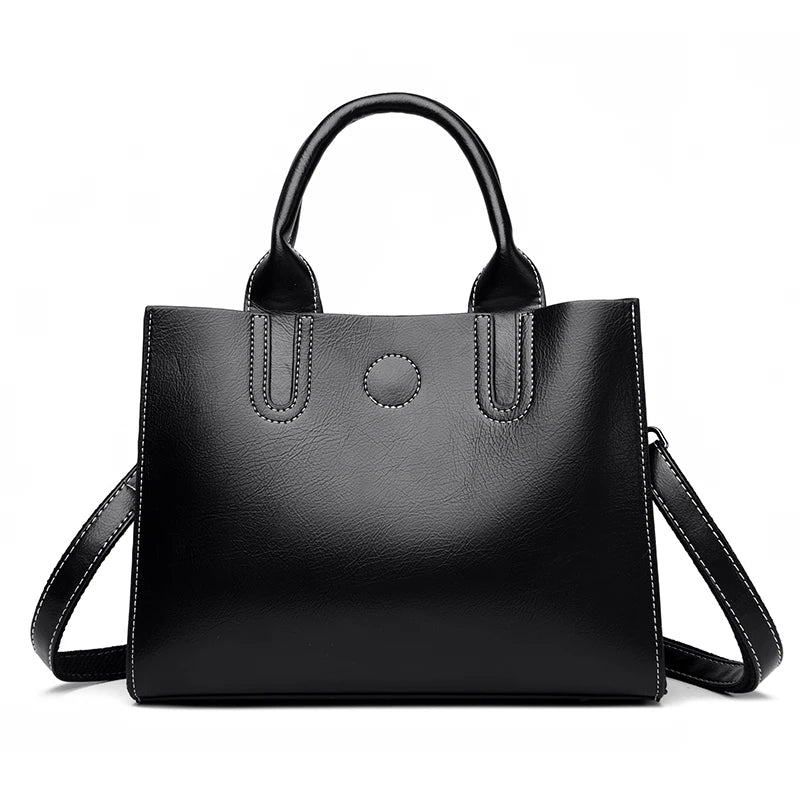 Luxury Female Trend Vintage Tote Bag High Quality Leather Crossbody Shoulder Bag Women Brand Designer Large capacity Handbag