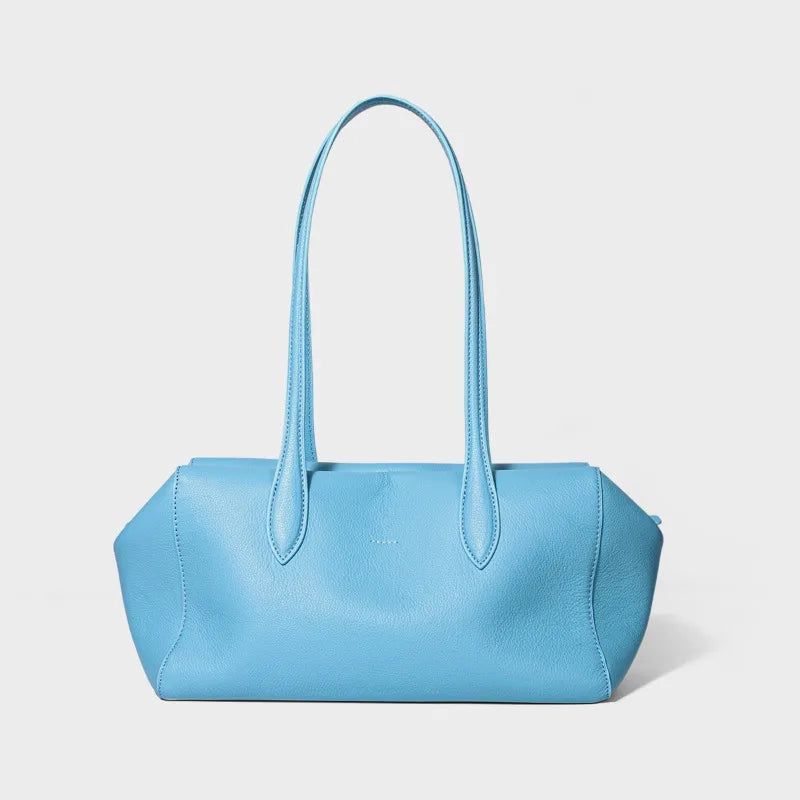 Cow Genuine Leather Underarm Bags Female Fashion Women's Bag Top-grain Leather Shoulder Handbag Ladies Luxury Designer Handbags