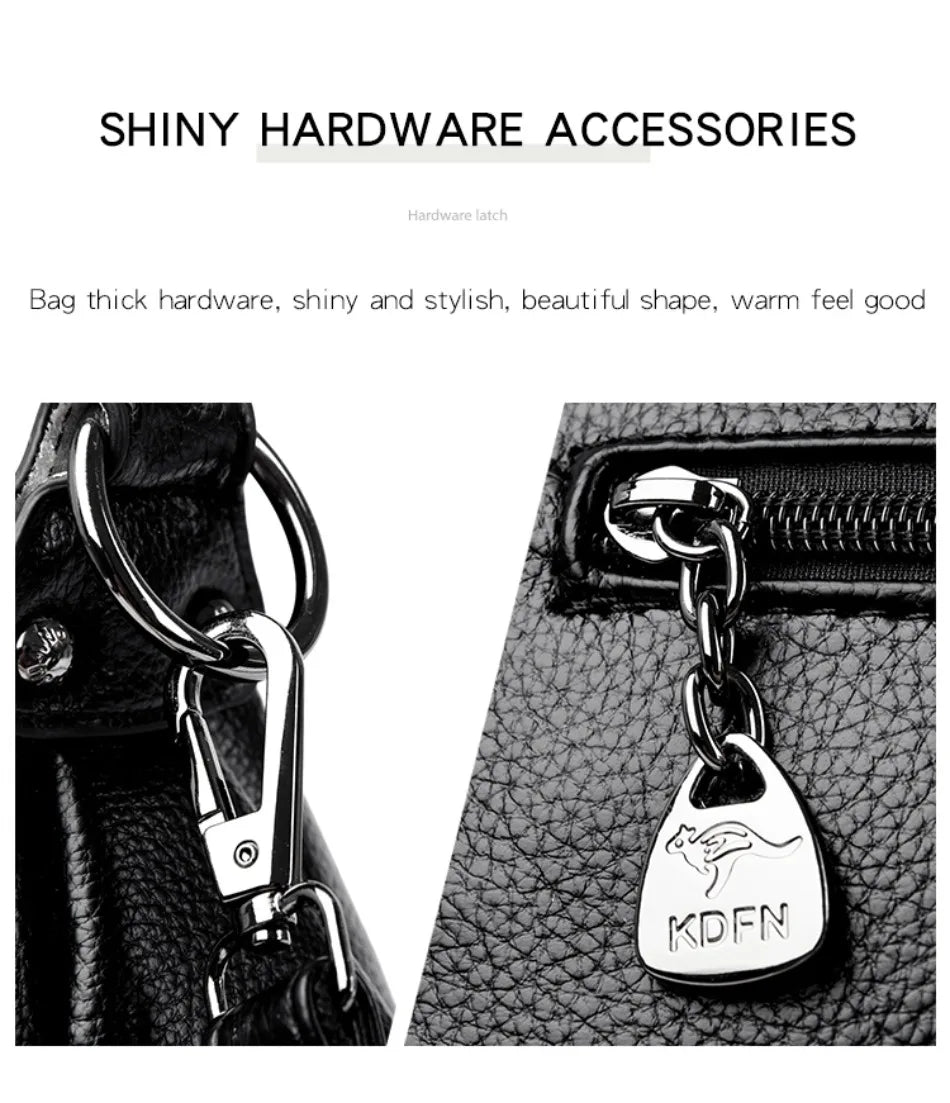 The New Style Bag Leather Luxury Handbags Women Bag Designer Solid Color Women Shoulder Messenger Bags for Women 2024 Sac A Main