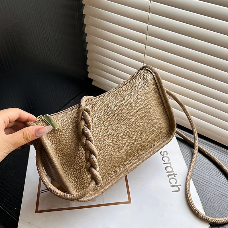 100%Real Cowhide Genuine Leather Sac Fashion Women Crossbody Bags For Ladies New High Capacity Shoulder Bag Handbag Female Purse