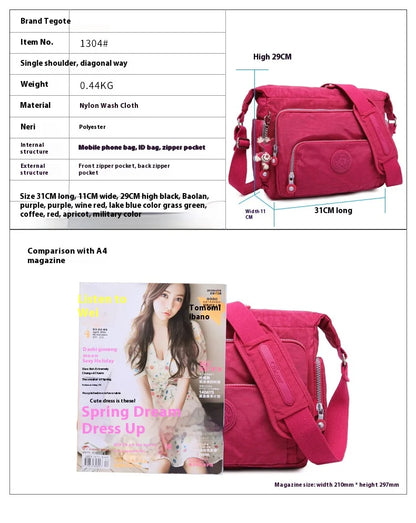 TEGAOTE Messenger Bags Women Crossbody Shoulder Bag Lady Bolsa Feminina Mujer Large Solid Beach Travel Bag Female Zipper 2024