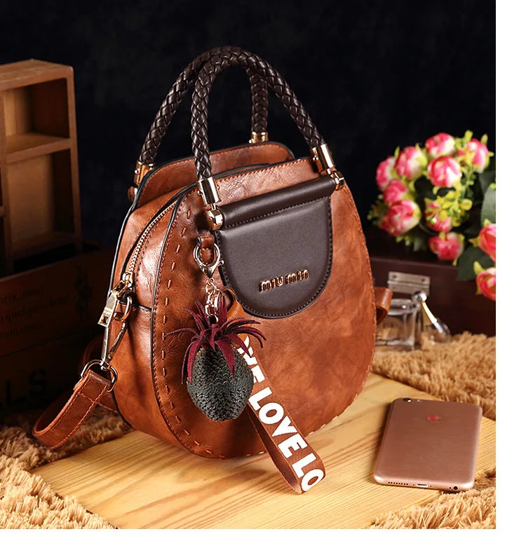 Vintage Women's Bag Luxury Designer Boston Style Women Shoulder Bag High Quality Fashion Crossbody Bags Female Handbags