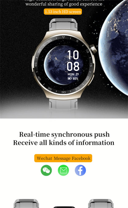 New Watch 5 Pro for Men Smart Watch Bluetooth Call Sports Fitness Men's Wristwatch Heart Rate Monitor Waterproof Smartwatch Hw12