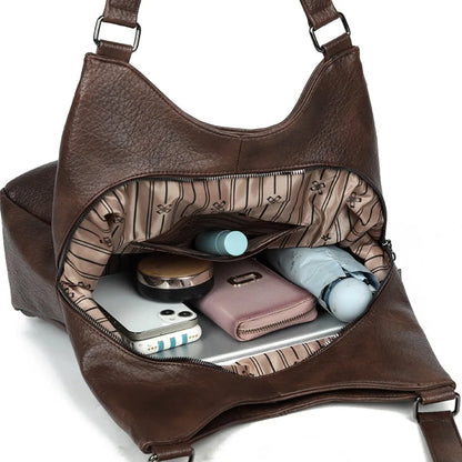 Three Layers Genuine Brand Tote Bag Luxury Handbags for Women Mom Shoulder Hand Bag Designer Top Quality Soft Leather Sac New