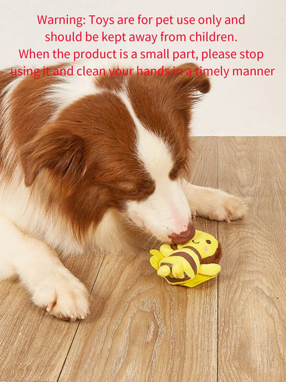 Small Bee Plush Toy for Dogs and Cats to Interact and Play Teeth Cleaning Pet Supplies