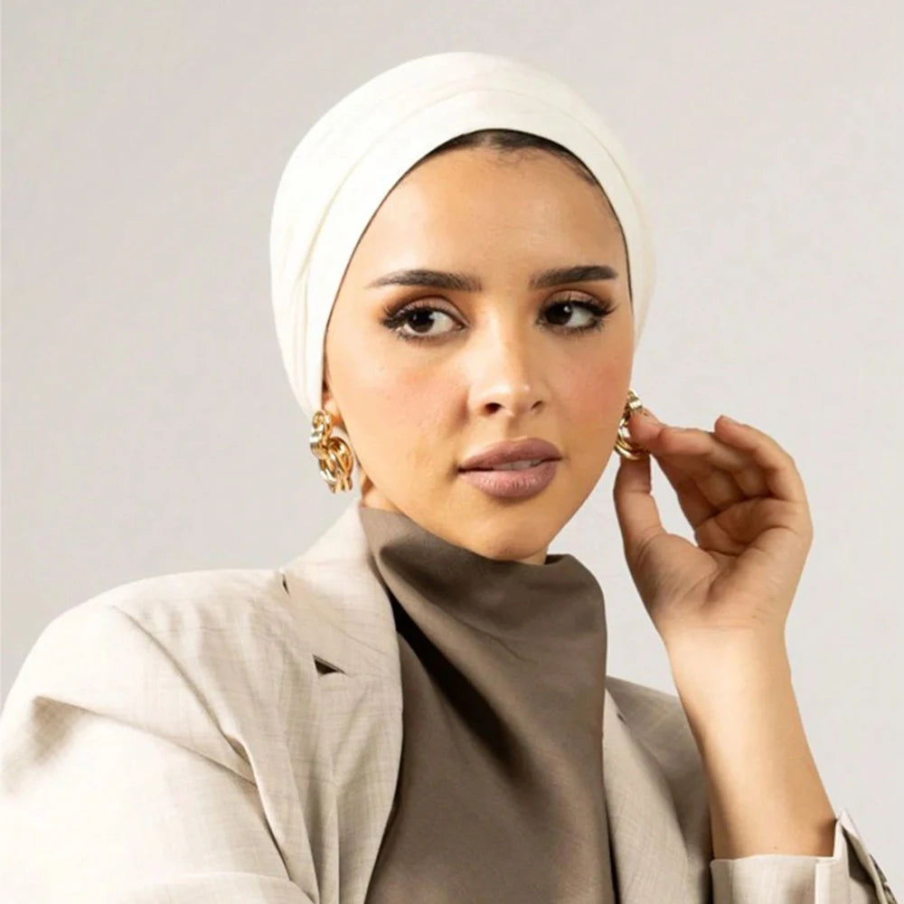 New Modal Jersey Instant Hijab Woman Muslim Underscarf Caps Cotton Stretch Hat Islam Turban Bonnet Foulard Headscarf Headband