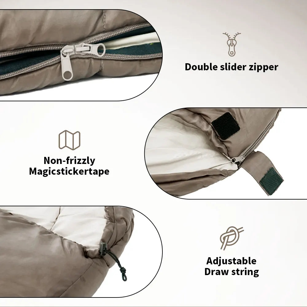 Naturehike MJ600 Sleeping Bag Portable Waterproof 4 Season Cotton Sleeping Bag Outdoor Hiking Travel Camping Sleeping Bag