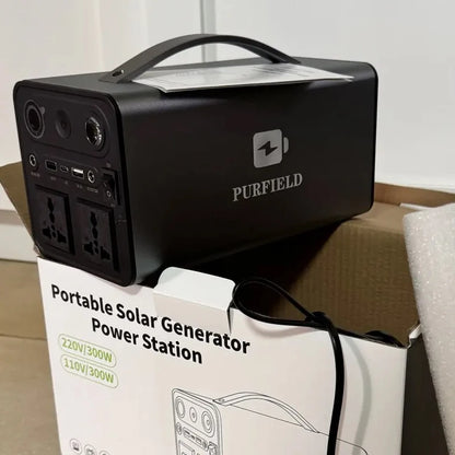 150W 300W 110V 220V Portable Power Station Solar Generator 45Ah 84Ah Power Station Emergency Power Bank for Home Camping