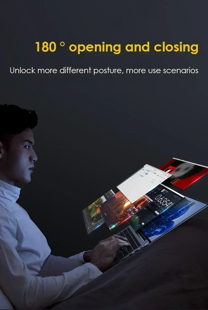 2026 14.1' Ultra Slim Laptop Intel Core I9-9900 16GB RAM 1/2TB SSD Windows 11 Fingerprint Unlock Office Game Backlight Laptop