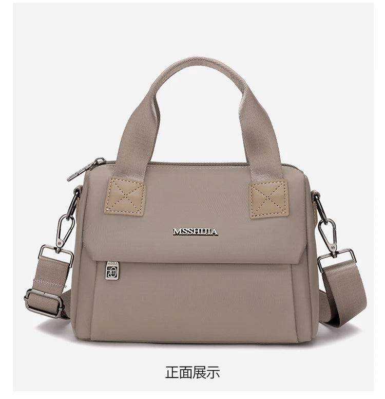 Ladies Lightweight Shoulder Bag Waterproof Nylon Handbag for Commuter Work Casual Crossbody Bags for Women Messenger Bag
