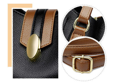 High Quality Leather Tote for Ladies Luxury Casual Women Designer Shoulder Crossbody Sac Female Worker Bolsas Handbags and Purse