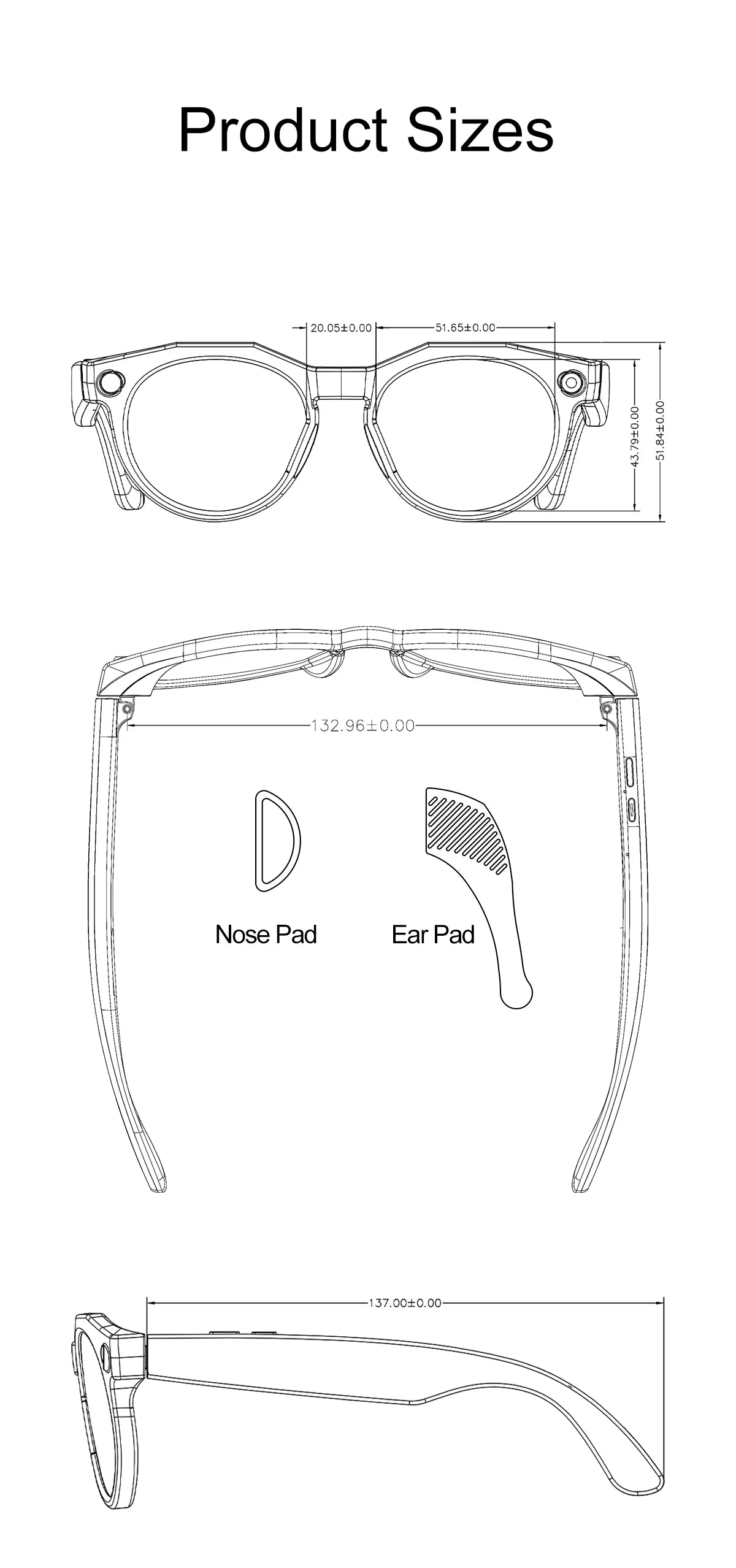 2026 New AI Smart Glasses 8MP Camera 1080P Video Shooting Real-time Translation SI BT Call Music Play Voice Recording Sunglasses