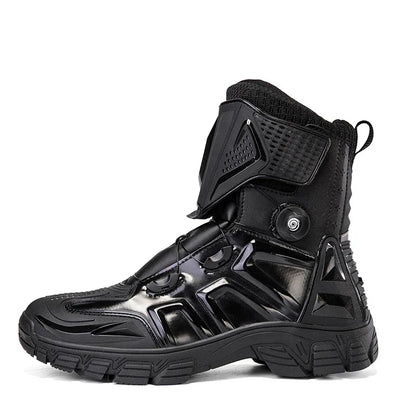 New Men's Motorcycle Boots Outdoor Waterproof TPU Protective Men Motorcycle Shoes Anti-slip Biker Motocross Riding Boot 1133