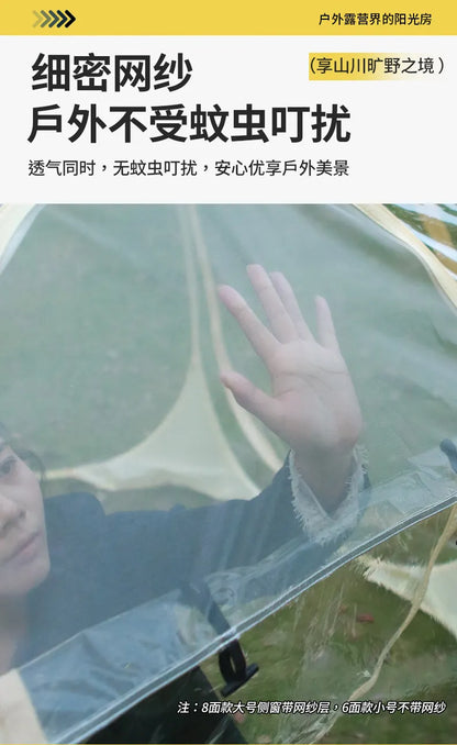 Transparent Bubble Tent for Winter Camping,Insulated Windproof Geodesic Dome Tent with Stargazing Skylight,Outdoor Glamping Tent