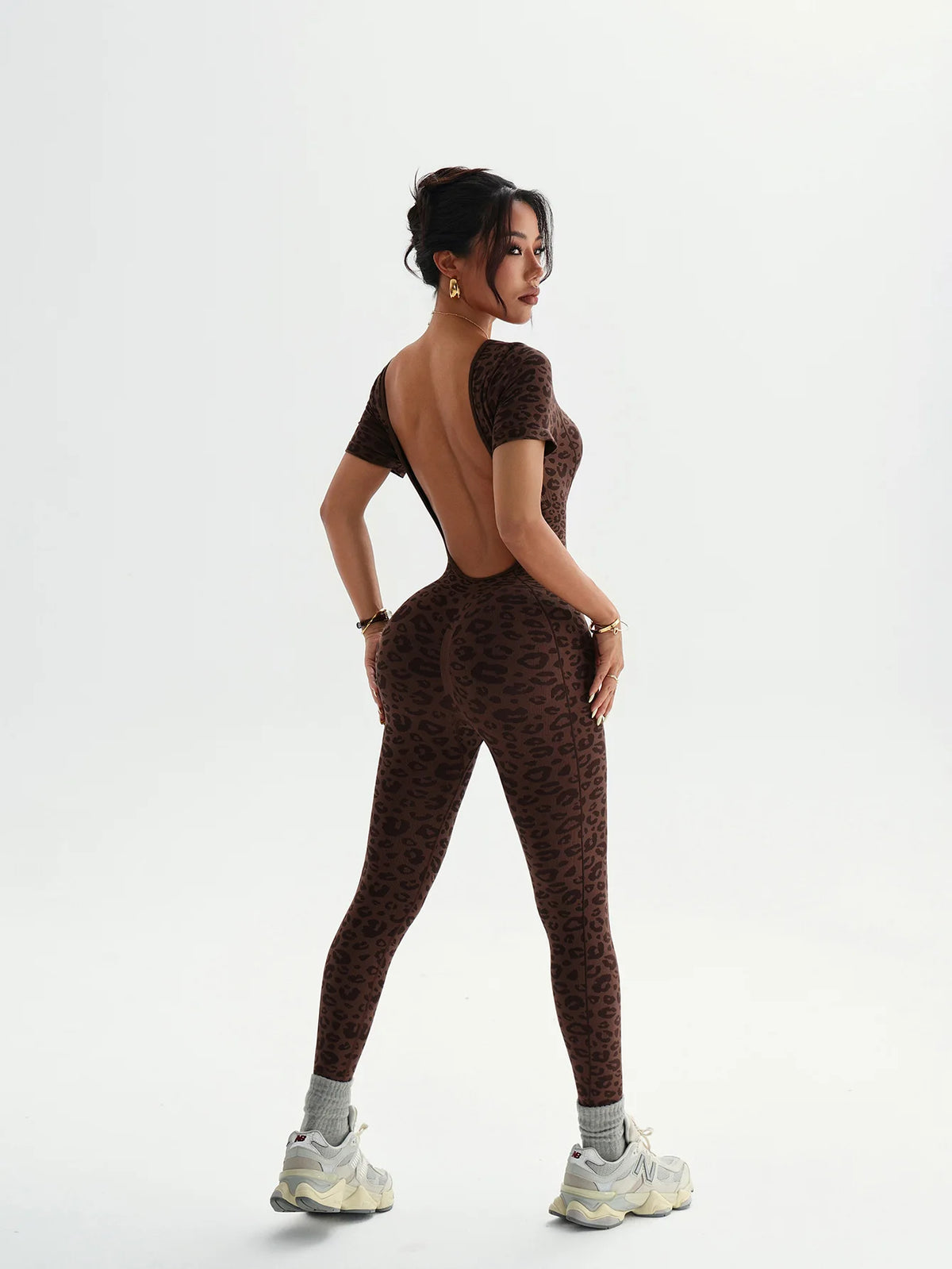 Trendy Bodysuit Sportswear Woman Gym Jumpsuits Sport Pants Seamless Woman Clothing Yoga Clothes Female Fitness Overalls Leggings