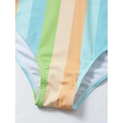 High Waist Bikini Women Swimsuit Push Up Swimwear Woman 2026 Sexy Striped Bikinis Sets Female Bandeau Bathing Suits Beach Wear