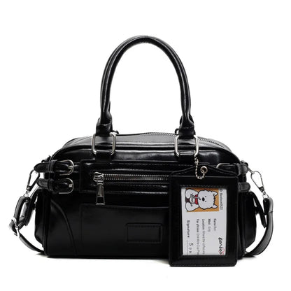 Stylish Design Glossy PU Sqeare Shoulder & Crossbody Bags Solid Zipper Hot Trendy Designer Style Handbags for Women 2025 New