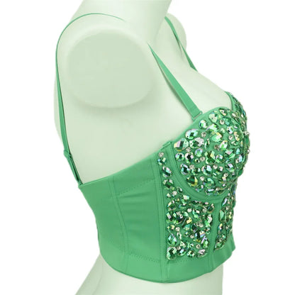 Sexy Party Corset Tops Woman Tank Streetwear Camis Bustier Fashion y2k Crop Top Women Clothes Summer Club Shirt Ladies Bra Blusa
