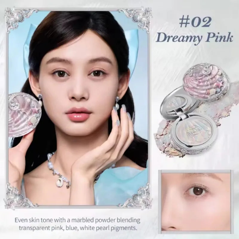 Flower Know Shell Jewelry All-In One Gift Set Makeup Set Full Professional Eyeshadow Blush Baked Powder 10pcs Flowerknows Kits