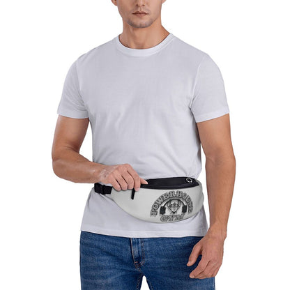 Powerhouse Gym Fanny Bag Custom Bodybuilders Fitness Crossbody Waist Pack Men Women Cycling Camping Phone Money Pouch