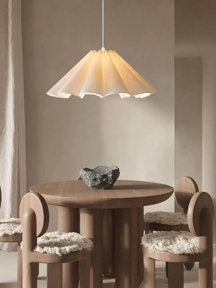 Lower Petals Cream Chandelier LED Indoor Pendant Lamp for Living Room Bedroom Dining Room Bar Simple Modern Lights