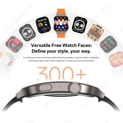 New Curved Screen Women's Smart Watch 2.01'' AMOLED HD Touch Screen Bluetooth5.3 Voice Call Men's Fitness Smart Watch Woman Hw12