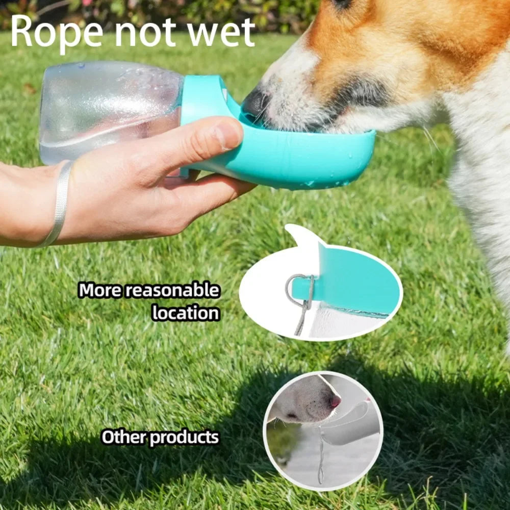 Portable Dog Water Bottle 300ml Leakproof Travel Pet Bowl for Small Large Dogs Hiking Outdoor Dispenser French Bulldog Supplies