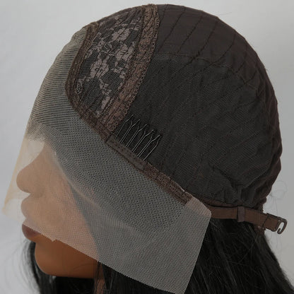 Black Wig Synthetic 13X4 Lace Front Wig Long Loose Wave Lace Front Synthetic Wig Heat Resistant Fiber Hair