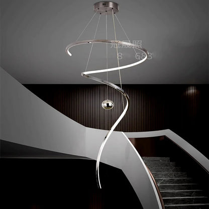 Modern home decor led lights pendant light lamps forstaircase Chandeliers for living room hanging light indoor lighting