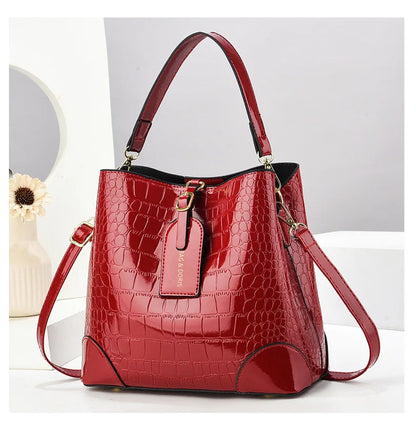 Retro PU Leather Purses and Handbags 2025 Shoudler Bags for Women Luxury Designer Women Crossbody Bucket Bag Sac A Main