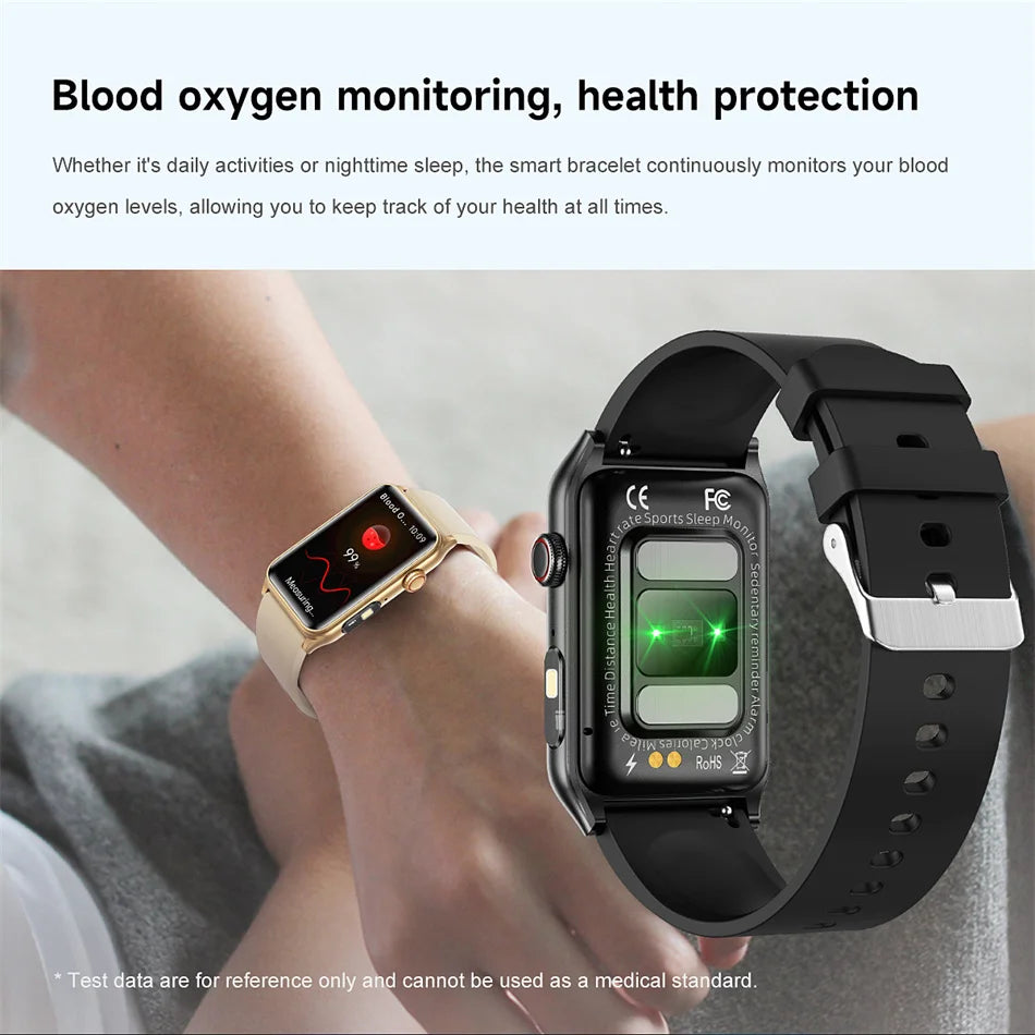 2025 New AI Health Manager Smart Watch Men Blood Pressure Blood Oxygen Sports Bluetooth Call Waterproof Health SmartWatch