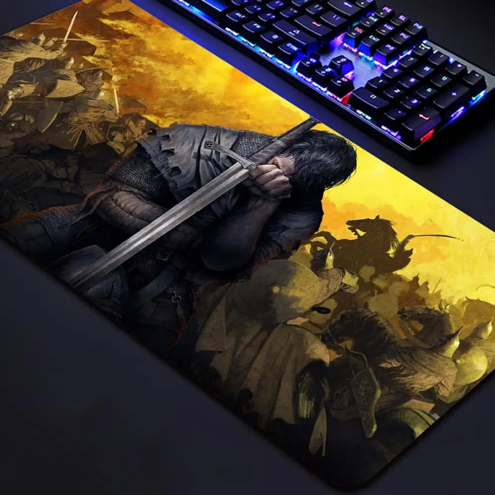 Kingdom Come Deliverances Games Mouse Pad Game eSports CSGO mouse pad extra large thickened table mat boys and girls anti-slip m