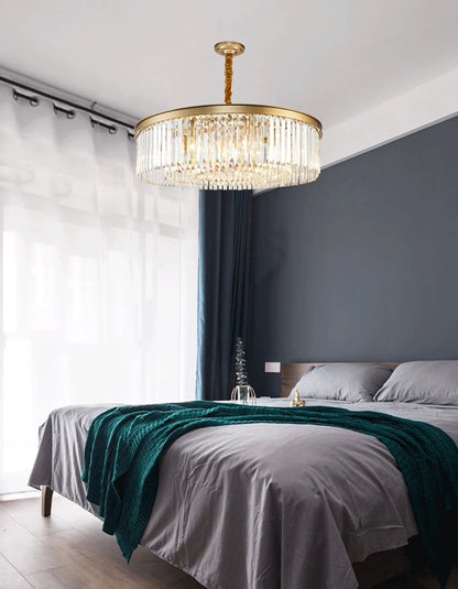 Nordic Designer Luxury Ceiling Chandeliers Modern LED Crystal Pendant Lights for Bedroom Living Room Light Fixtures