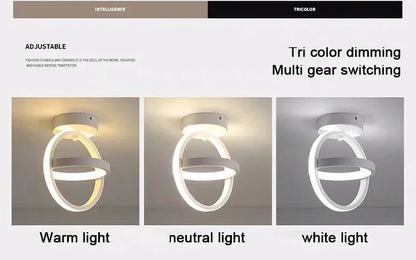 LED Strip Aisle Ceiling Lights Modern Minimalist Living Room Lamps For Balcony Entrance Staircase Home Decor corridor lamp