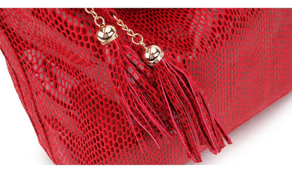 New Crossbody Bags for Women Tote Bag Hobo Messenger Bag Women's Shoulder Bag Vintage Tassel Ladies Hand Bags Leather Handbag