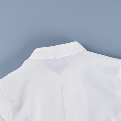 Linad Summer Chinese Style White Single Breasted Vest Woman Vintage Slim Stand Collar Tops 2026 Street Chic Sleeveless Tank Top