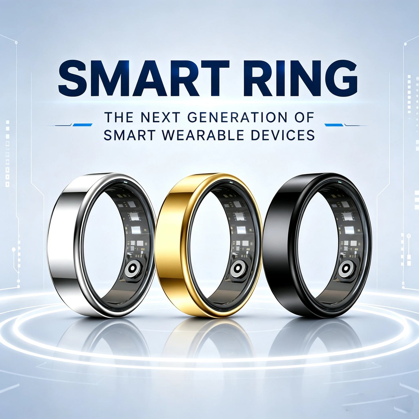 2026 New Smart Ring Heart Rate Blood Pressure Sleep Monitoring Motion Tracking IP68 Waterproof Men Women Smart Ring Holiday Gift