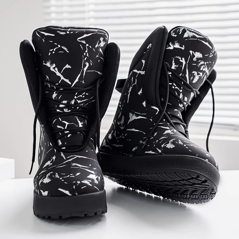 Mens Short Boots High Top Casual Shoes Outdoor Hiking Bare Boot Hiking Shoes Camouflage Oversized Mens Shoe Thick Sole Durable