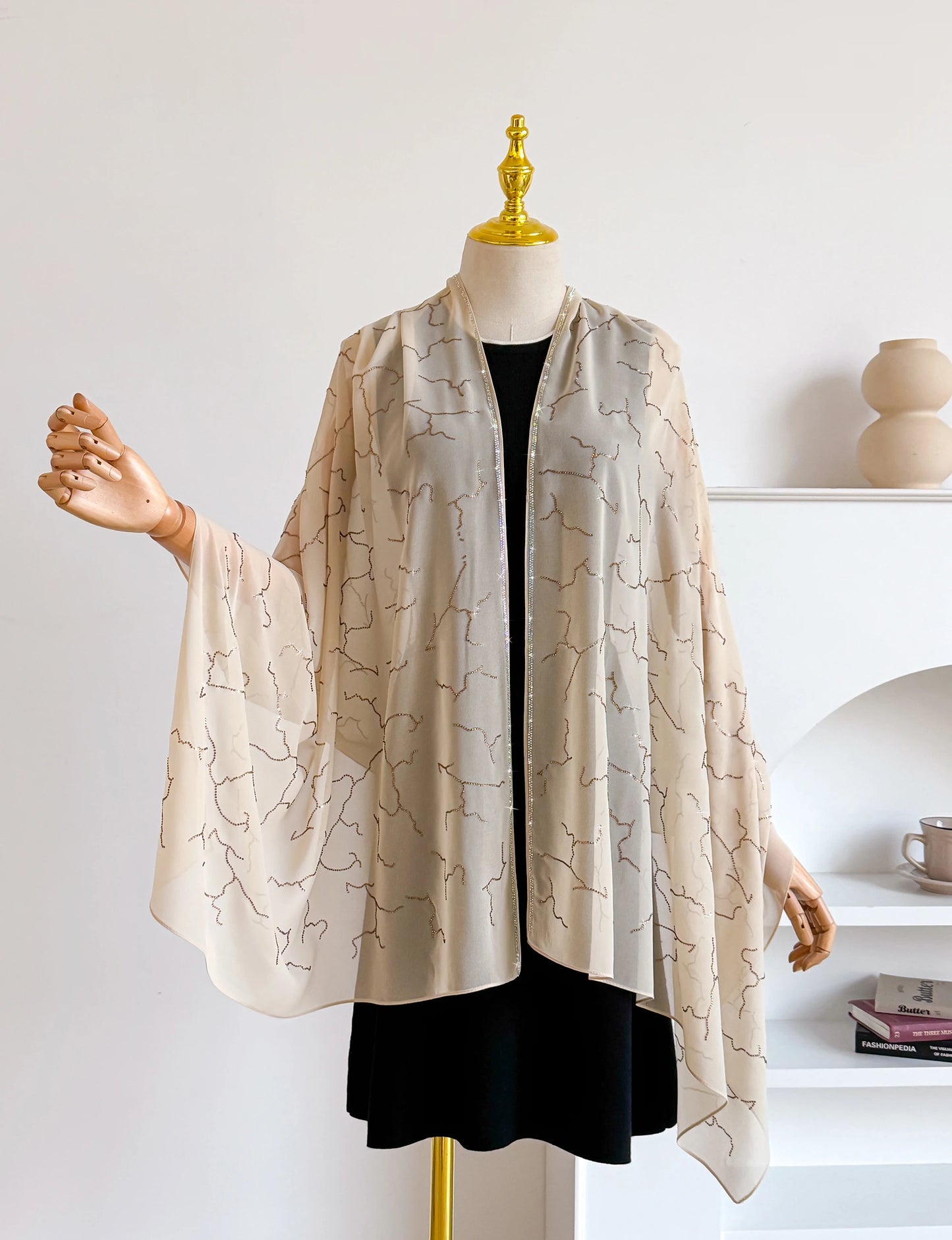 Spring Summer Chiffon Outer Wear Sunscreen Shawl Women Sun Clothing Sun Protection Air-Conditioning Cloak Lace Thin Scarf