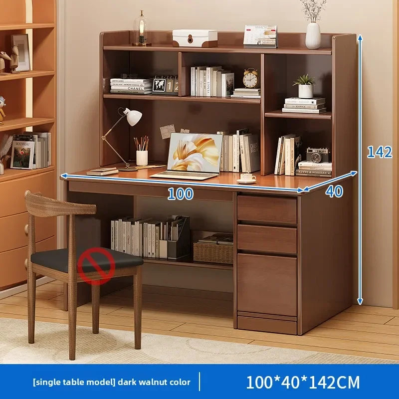 Aesthetic Desk Home Modern Simple Bookshelf Integrated Student Bedroom Learning To Write With Drawing Desk Office Computer Desk